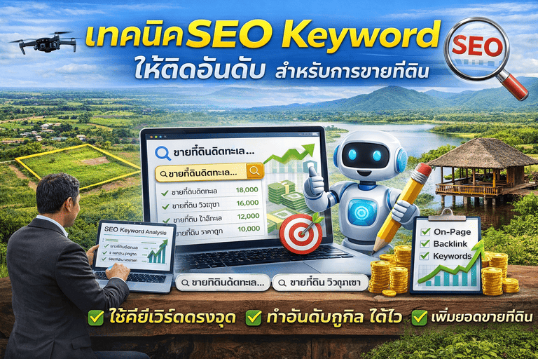 SEO เว็บลงประกาศขายที่ดินฟรี