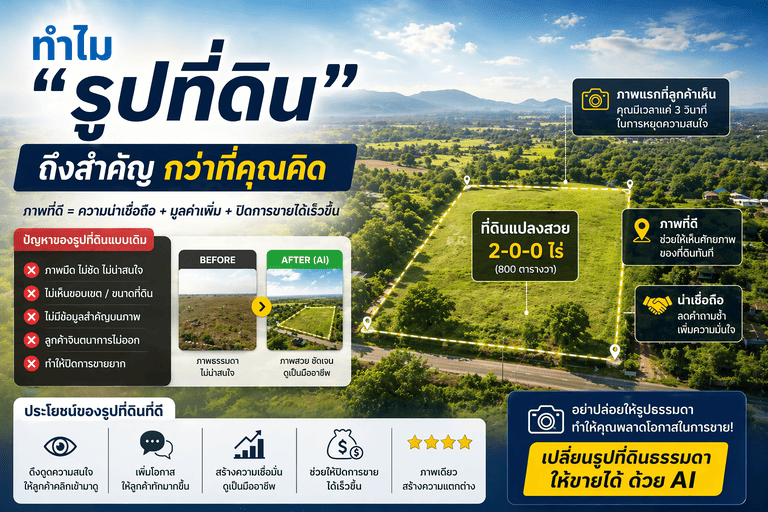 AI แต่งรูปที่ดิน