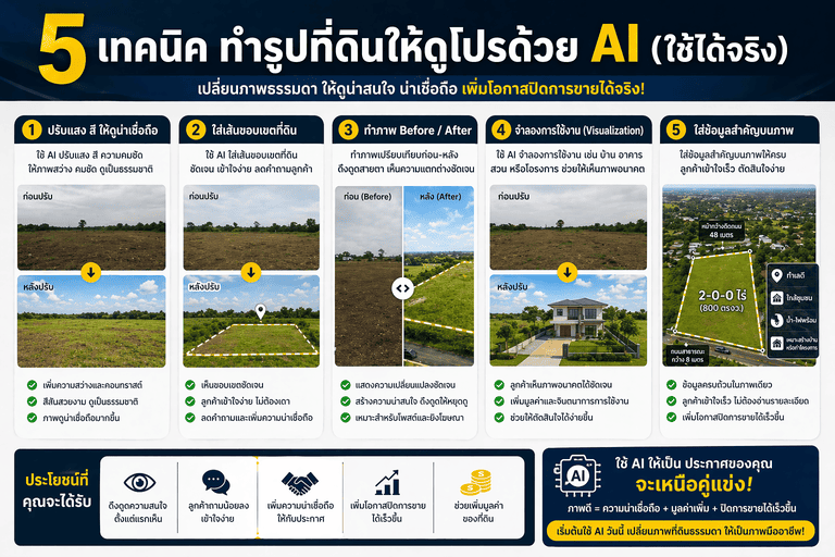 AI แต่งรูปที่ดิน