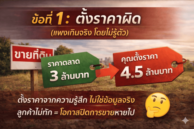 ขายที่ดินไม่ออก