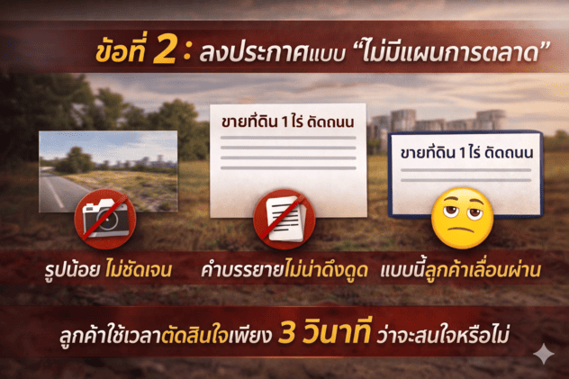 ขายที่ดินไม่ออก