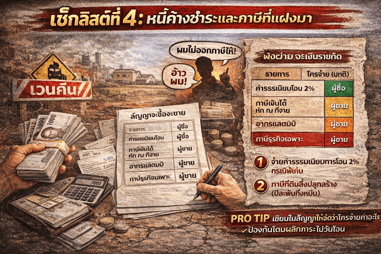 หนี้และภาษีก hidden ในการซื้อที่ดิน