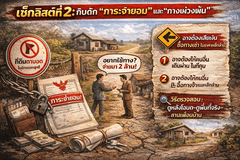 เช็กลิสต์_ กับดักภาระจำยอมและทางพ่วงพ้น