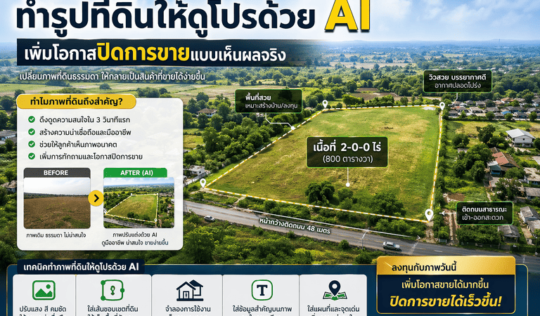 AI แต่งรูปที่ดิน