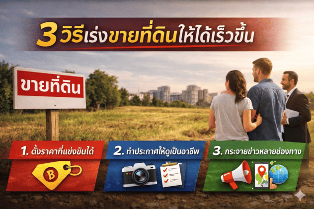 ขายที่ดินไม่ได้สักที่